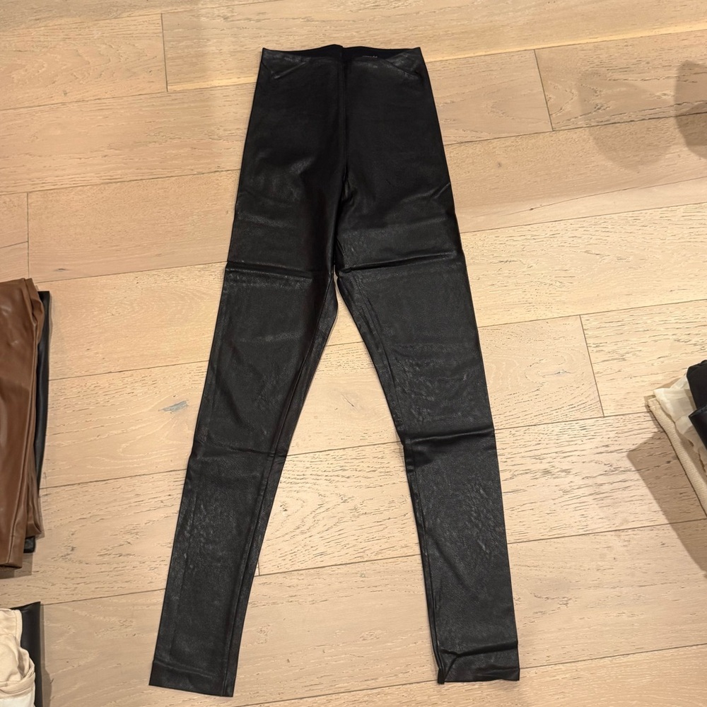 Commando Black Faux Leather Leggings